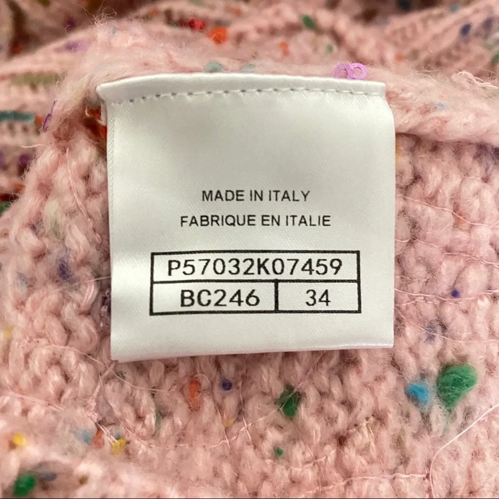 Chanel multicolor sequin sweater